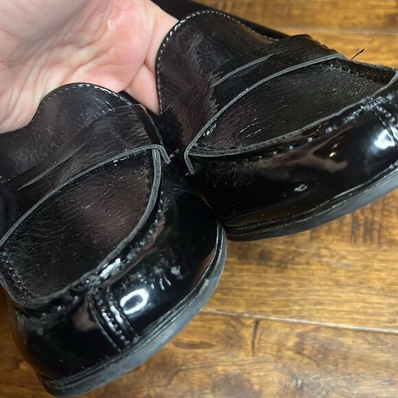Jones New York black Cypress patent leather heeled loafers, size, 10 - Picture 5 of 7
